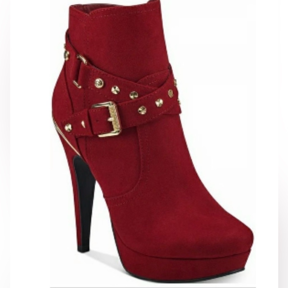 GBG GUESS Deeka Stiletto Platform Ankle Bootie